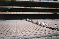 A view of the stands in Croke Park, taken from below