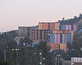 Low income apartment blocks in the Azcapotzalco neighborhood of Mexico City