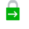 Green padlock