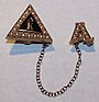 Delta Kappa Badge with Alpha Chapter Badge Guard