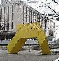 Tony Smith, Light Up, 1971, Hillman Library at the University of Pittsburgh