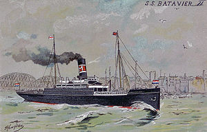 SS Batavier II, as she appeared from 1897 to 1909