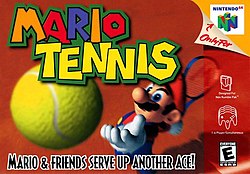 Mario Tennis U.S. N64 cover art