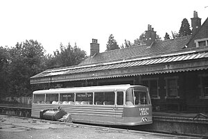 Overgrown and derelict railway platforms