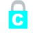 Turquoise padlock