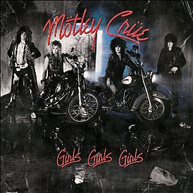 Обложка альбома Mötley Crüe «Girls, Girls. Girls» (1987)