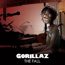 Обложка альбома Gorillaz «The Fall» (2010)