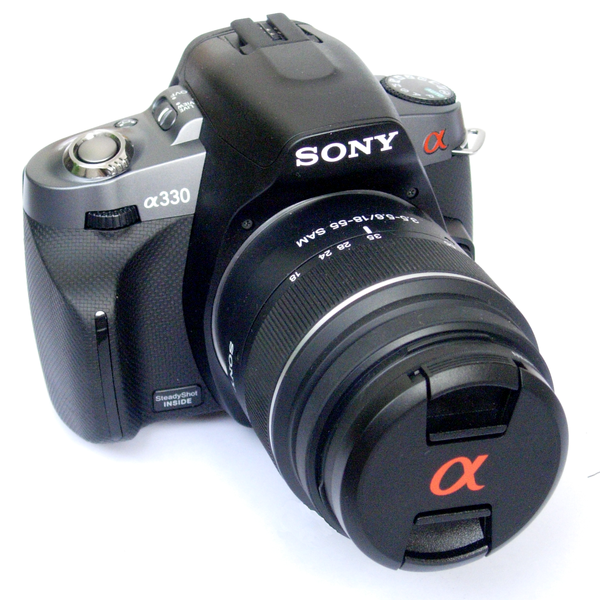 Файл:Sony Alpha DSLR-A330 camera.png