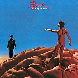 Обложка альбома Rush «Hemispheres» (1978)