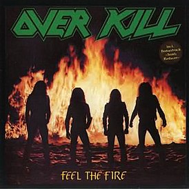 Обложка альбома Overkill «Feel the Fire» (1985)