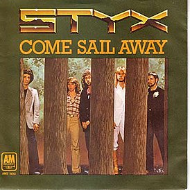 Обложка сингла Styx «Come Sail Away» (1977)