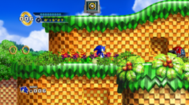 Соник в игре "Sonic The Hedgehog 4 WII"