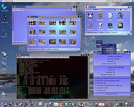 Рабочий стол Ambient — популярная графическая оболочка для MorphOS