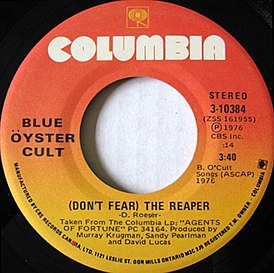 Обложка сингла Blue Öyster Cult «(Don’t Fear) The Reaper» (1976)