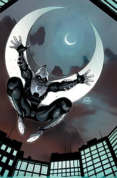 Лунный рыцарь на обложке комикса Moon Knight (Vol. 7) #3 (май 2014). Художник — Райан Стегман[англ.].