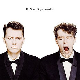 Обложка альбома Pet Shop Boys «Actually» (1987)