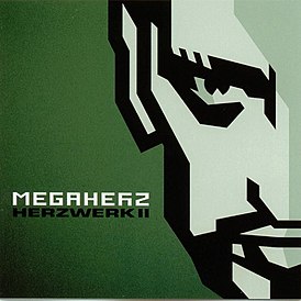 Обложка альбома Megaherz «Herzwerk II» (2002)