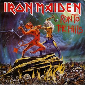 Обложка сингла Iron Maiden «Run to the Hills» (1982)