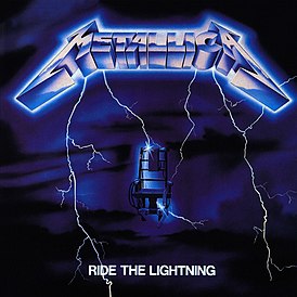 Обложка альбома Metallica «Ride the Lightning» (1984)