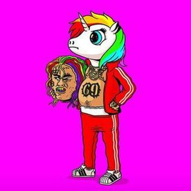 Обложка сингла 6ix9ine при участии DJ SpinKing «Tati» (2018)