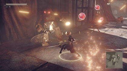 File:Nier Automata gameplay.jpg